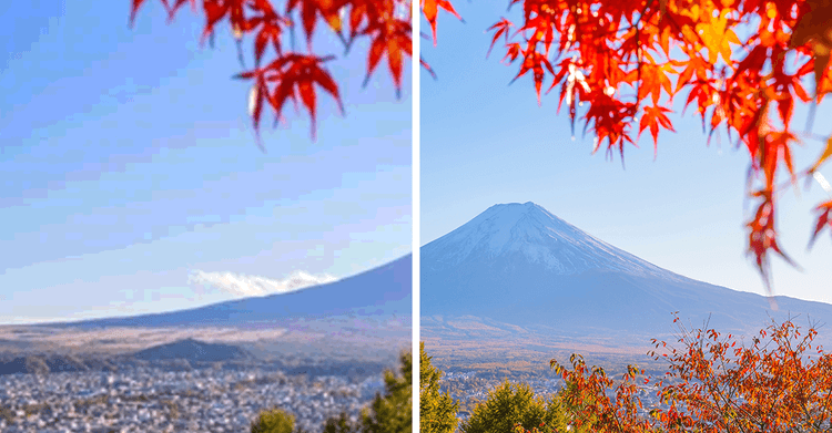 Comparison of color banding in compressed playback versus the absence of color banding in uncompressed playback