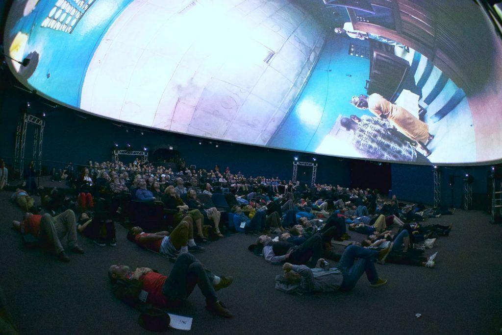 VR video displayed on a 24m dome at SIFFX