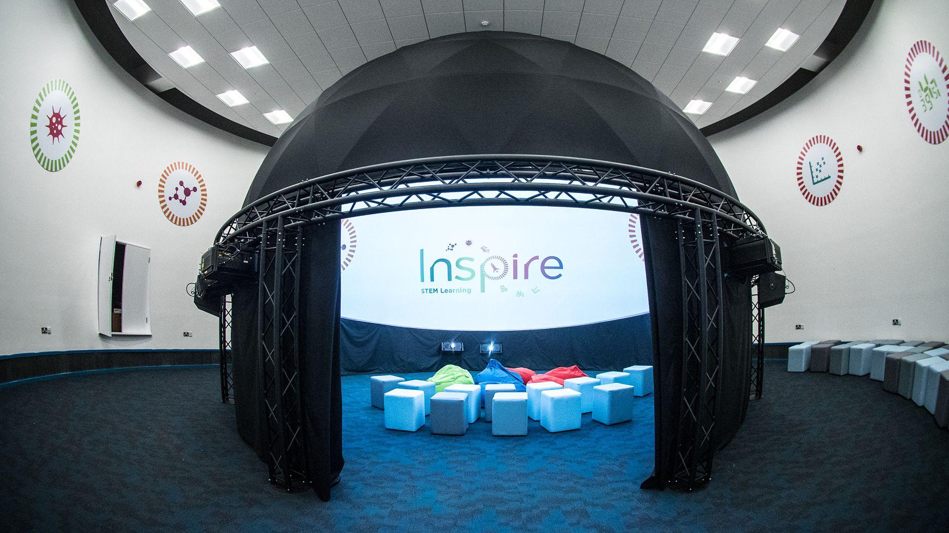 Screenberry-driven dome theater at Brunel University London