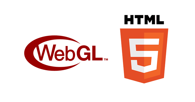 WebGL and HTML5 logos, representing Screenberry's capability to integrate custom graphics for dynamic and interactive visual experiences