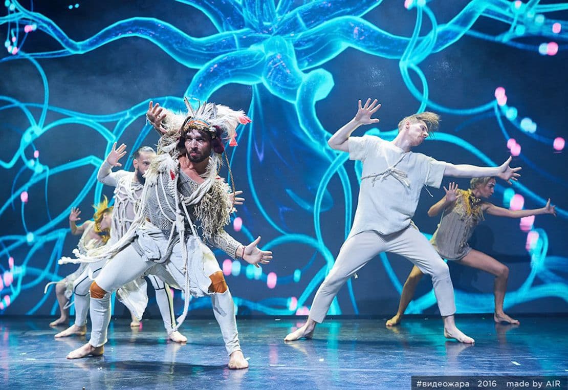 LED background for a live stage show