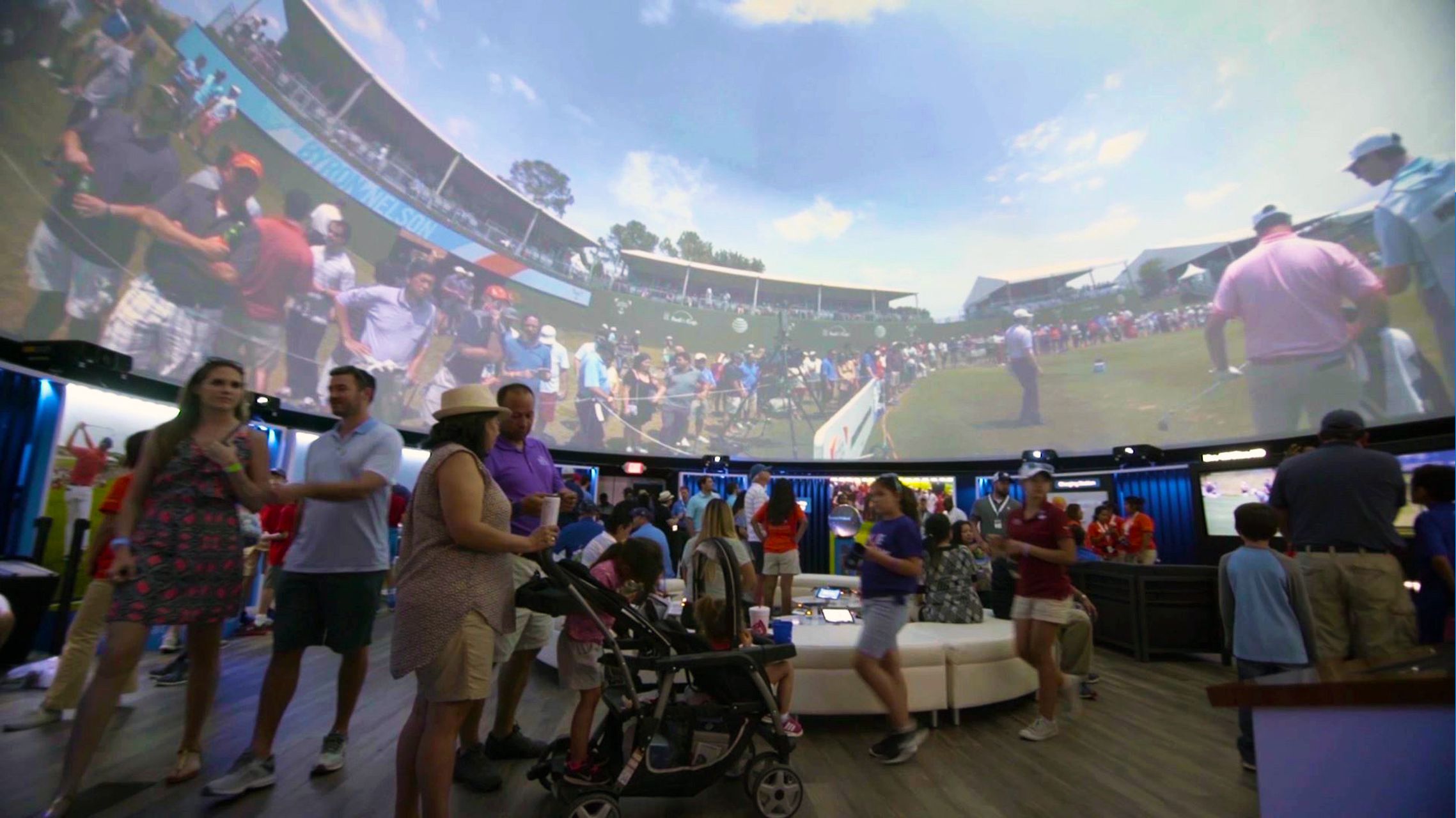 Dome projection at a PGA TOUR event